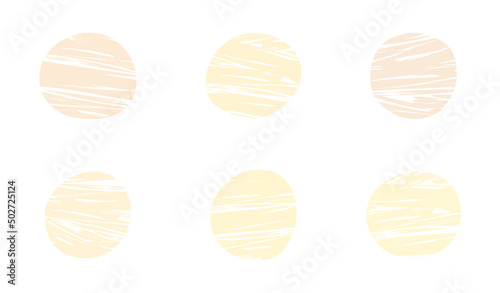 Abstract uneven circle shapes