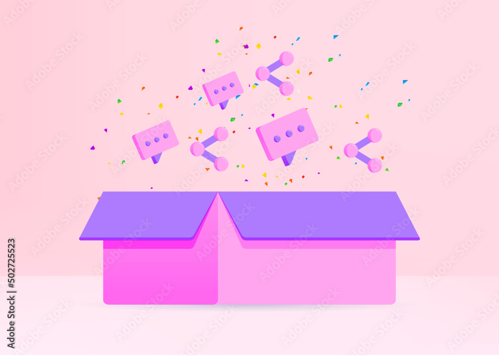 3D Icon Typing Message Illustration 3D Icon Typing Message Illustration