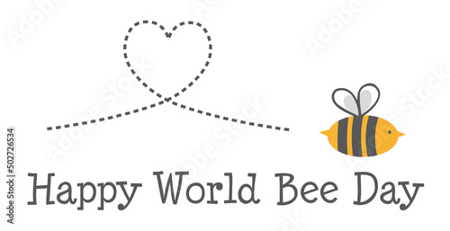 Fröhlicher Welt Bienen Tag, Text, Logo