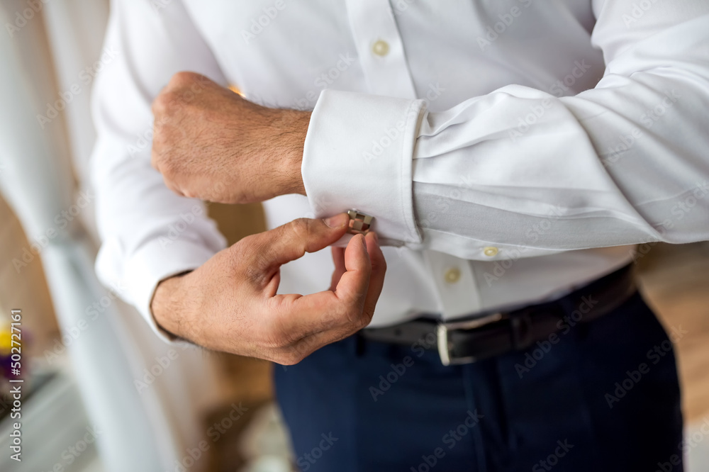 Man wedding wearing a shirt. Luxury elegance man clothing. Man wedding wearing a shirt. Luxury elegance man clothing.