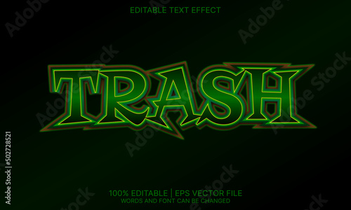 Trash text effect