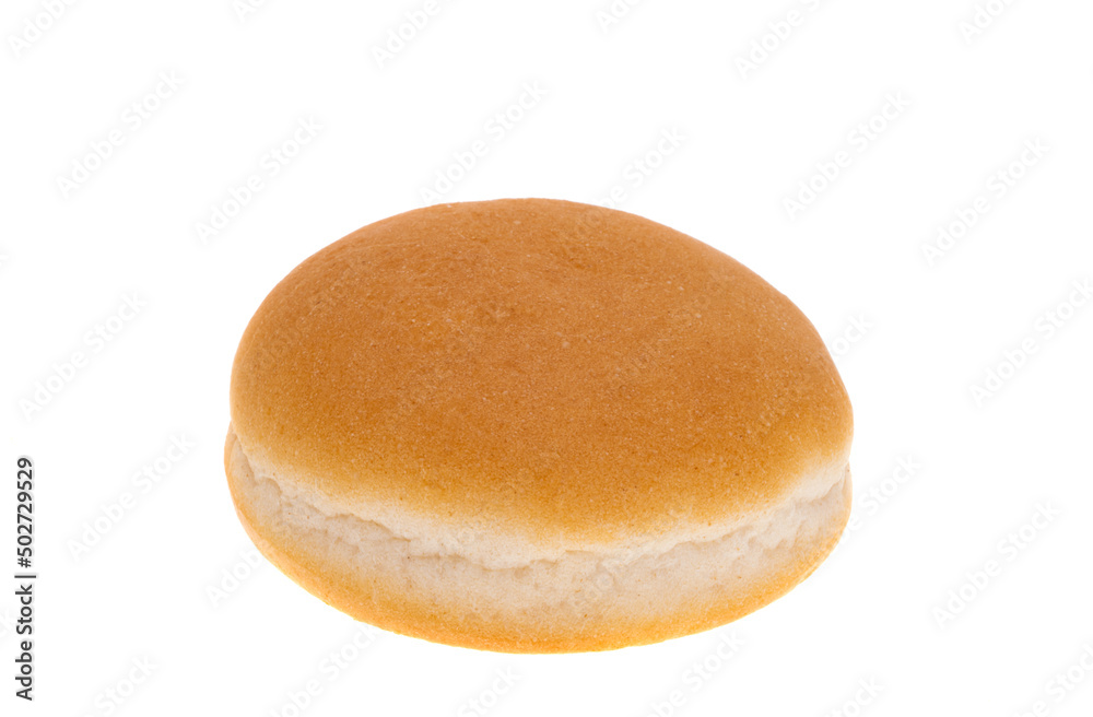 cheeseburger bun isolated