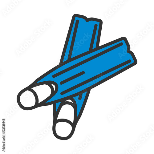 Icon Of Swimming Flippers
