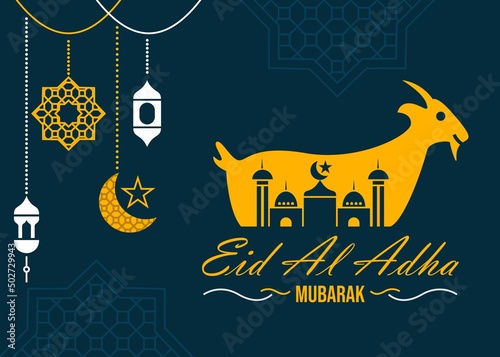 Eid al adha celebration poster design photo