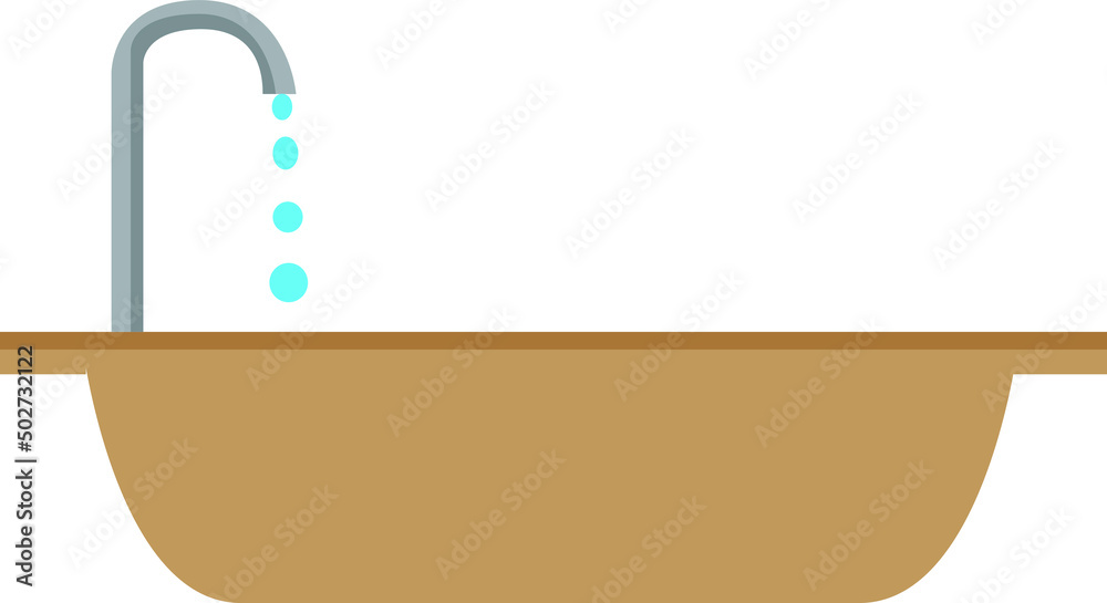 illustration of a sink and faucet illustration of a sink and faucet