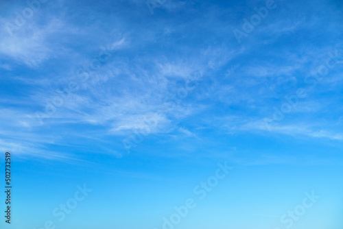 Fototapeta Naklejka Na Ścianę i Meble -  bright blue sky with clouds as abstract background