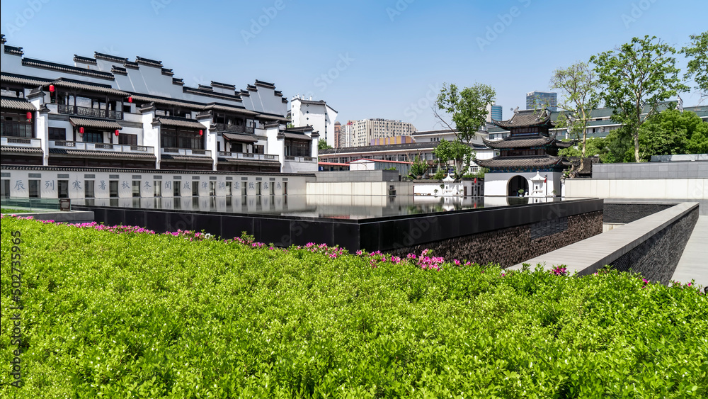 Nanjing Confucius Temple Qinhuai River Ancient Architecture