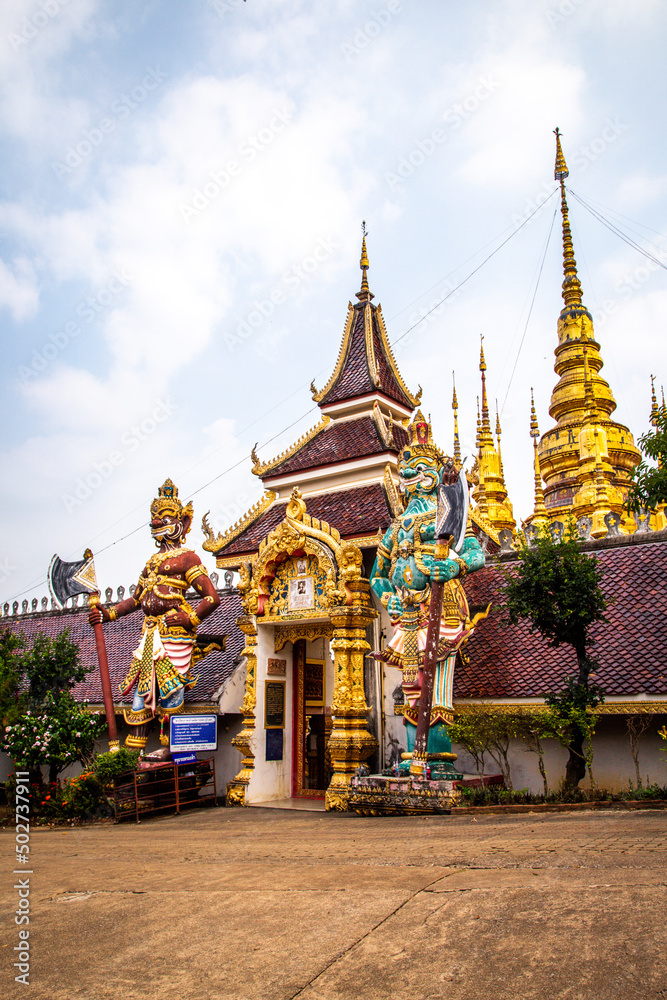 Fototapeta premium Wat Phrathat Suthon Mongkhon Khiri temple complex in Phrae, Thailand