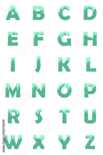 Obraz na płótnie Alphabet on white background. Icon, button, graphic, illustration, web, symbol, graphic resources. w salonie