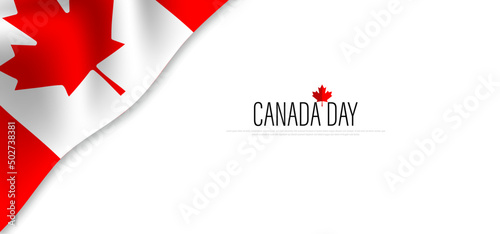 Happy Canada Day background vector illustration.