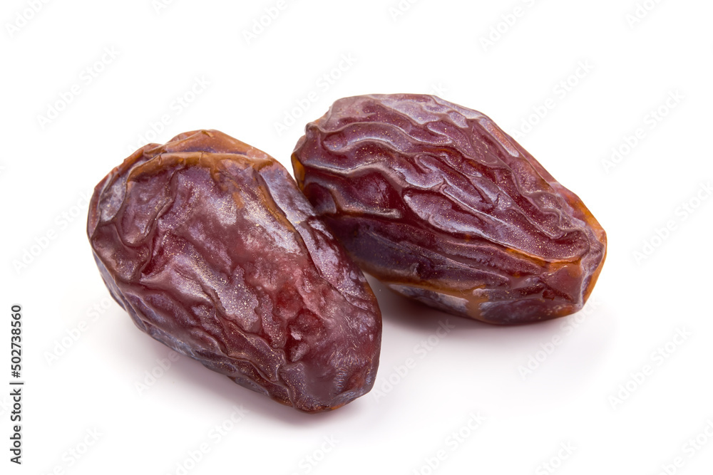 Dried dates, isolated on white background. Dried dates, isolated on white background.