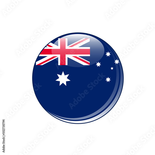 Australia, country flag button