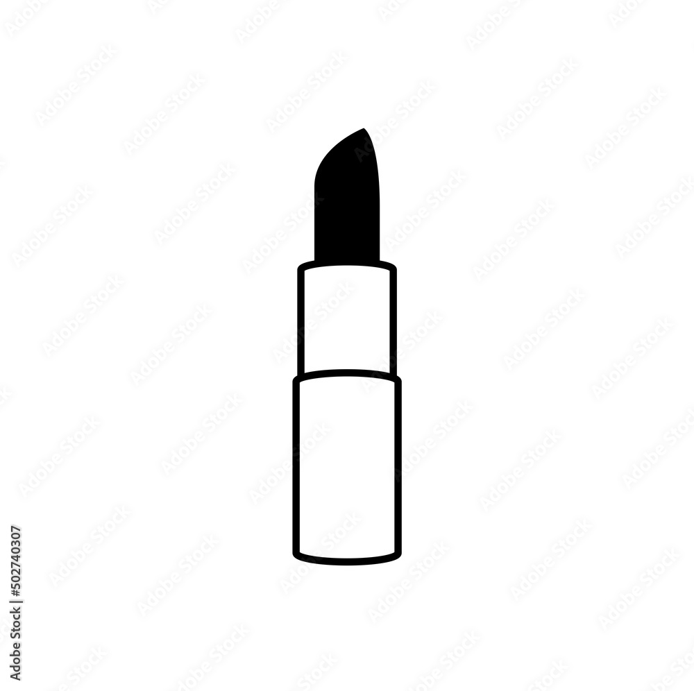Lipstick icon isolated on white background Lipstick icon isolated on white background
