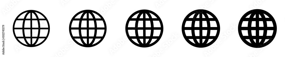 Www world wide web symbol site set. Icons Collection. Sign design. eps10 Www world wide web symbol site set. Icons Collection. Sign design. eps10