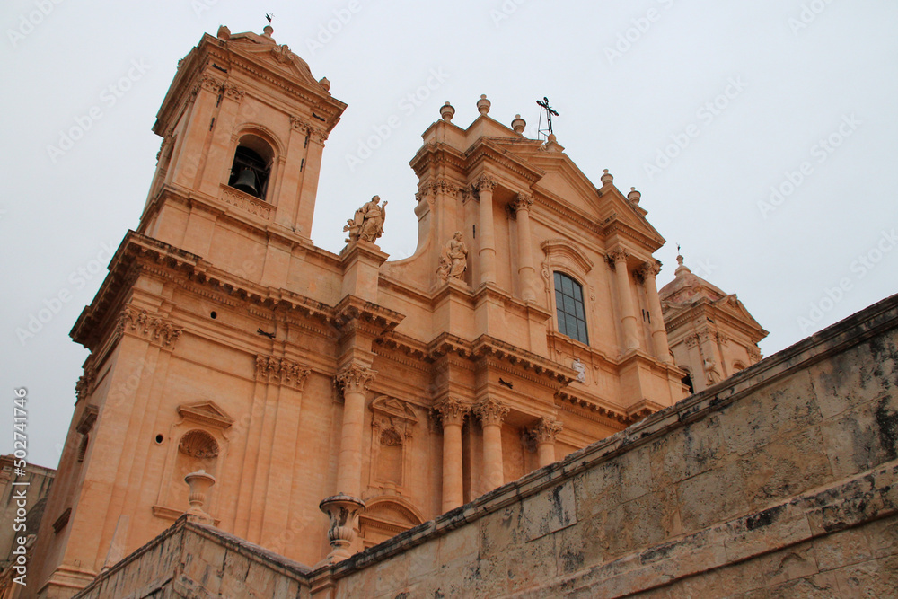 baroque cathedral in noto in sicily (italy) 