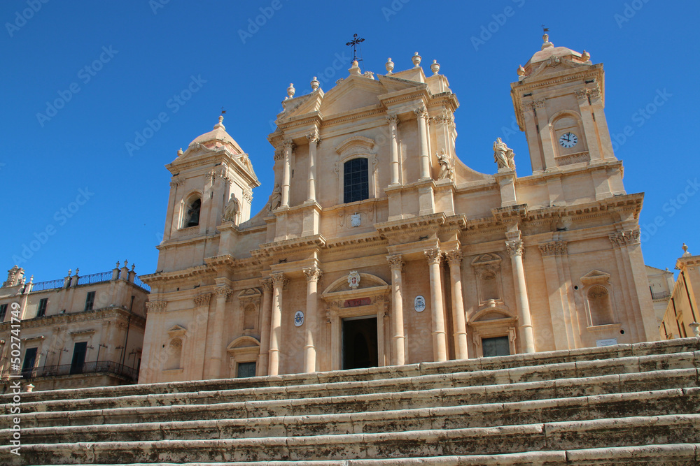 baroque cathedral in noto in sicily (italy) 