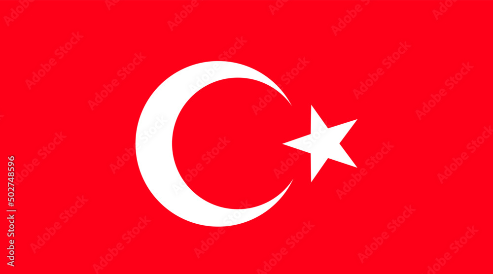Republic of Turkey flag,vector illustration.
independence concept.