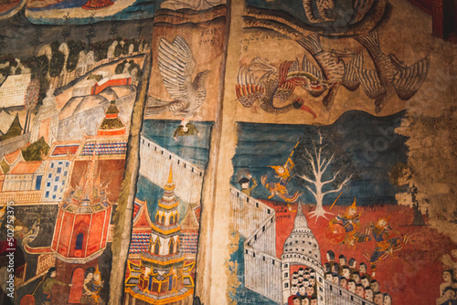 Wat Phumin temple and its wall painting in Nan city  Thailand