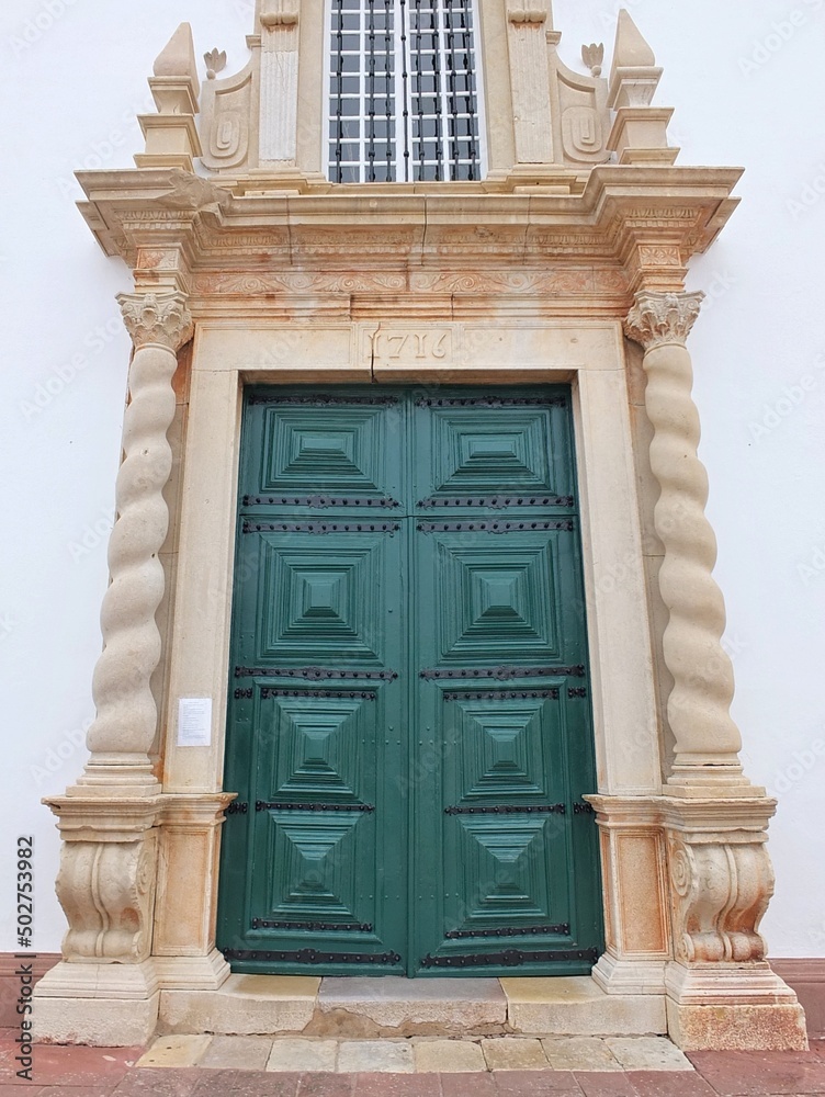 Fototapeta premium Old traditional wooden door in Spain 