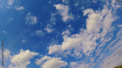 timelapse video of white clouds on a blue sky