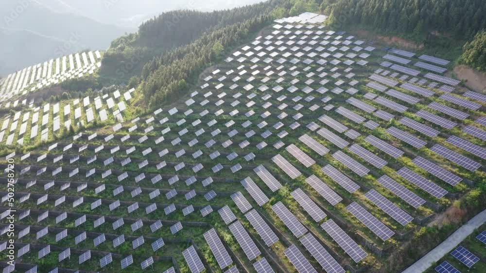 solar power station in mountain solar power station in mountain