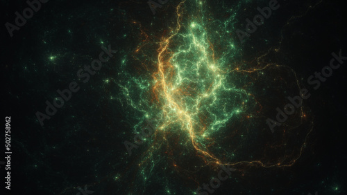 Beautiful mystic nebula in deep space
