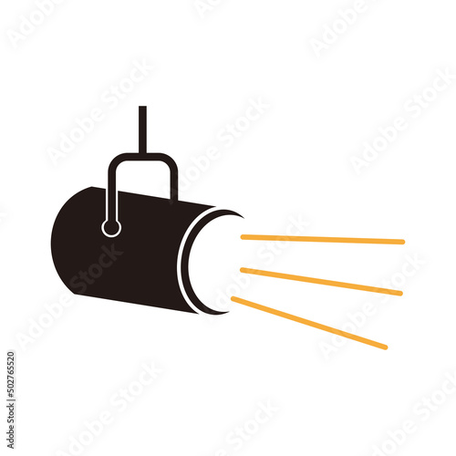 spotlight icon vector illustration sign