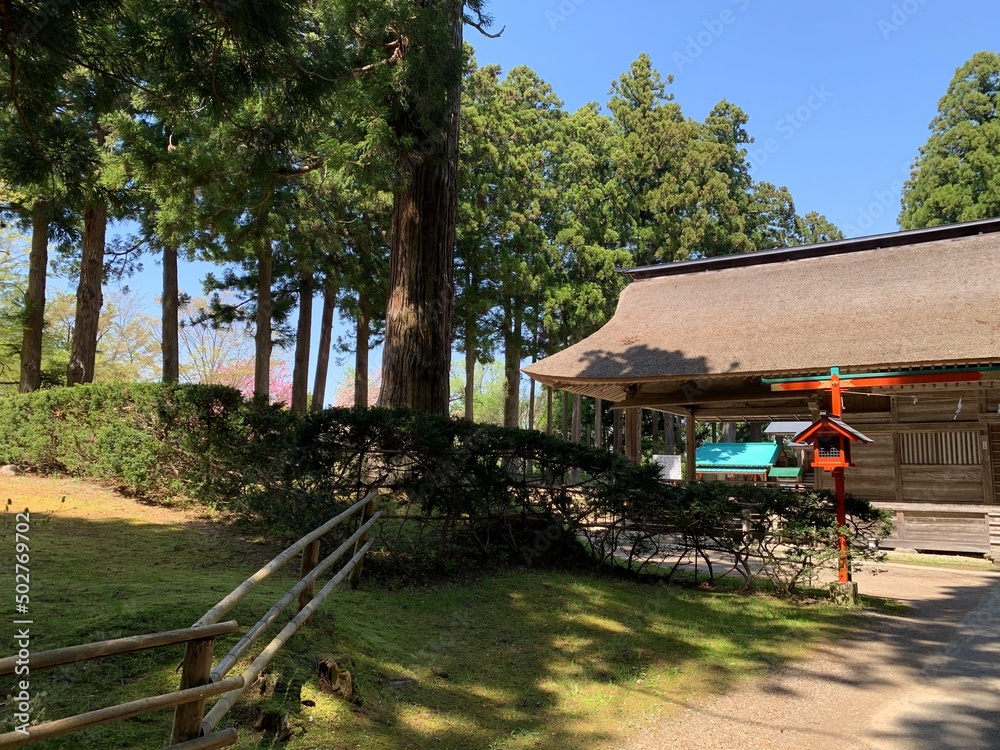 中尊寺の白山神社