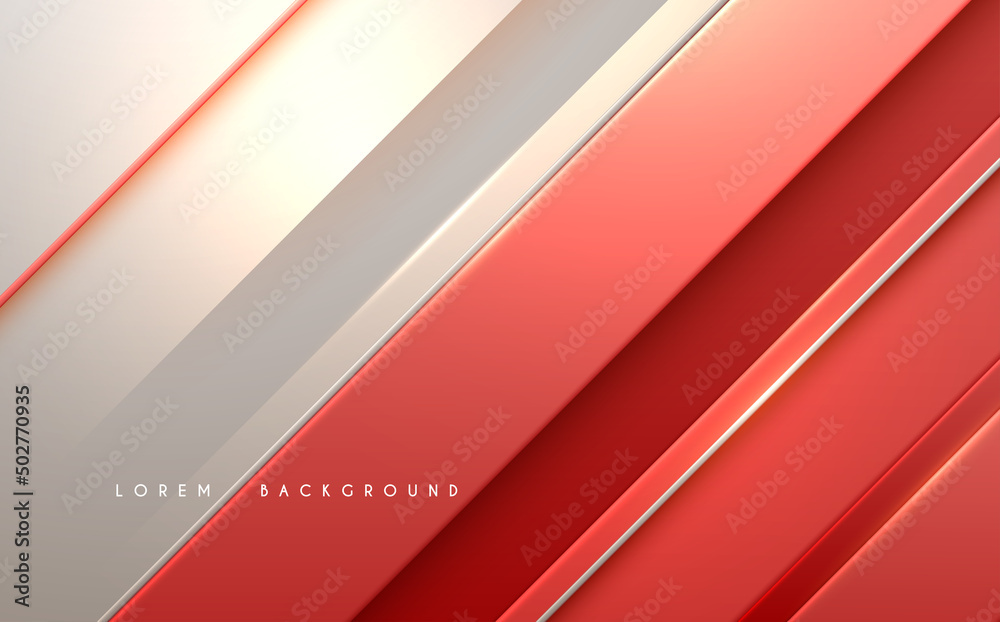 Red and white lines background