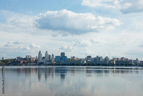 city       dnieper river panoramic view dnepropetrovsk