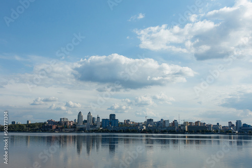 city ​​dnieper river panoramic view dnepropetrovsk