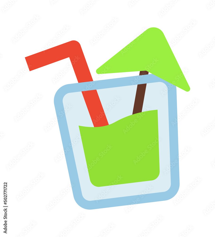 Cartoon cocktail icon. Vector illustration Cartoon cocktail icon. Vector illustration