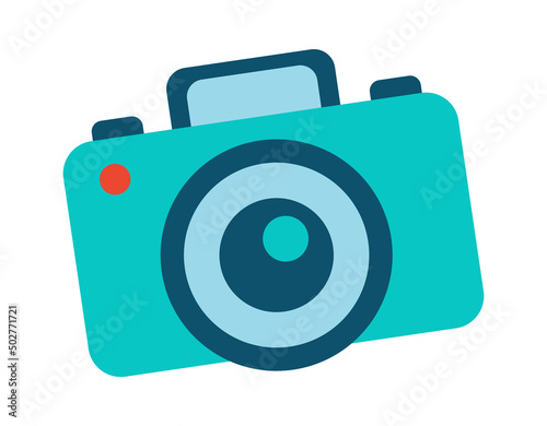 Cartoon photo camera. Vector illustration