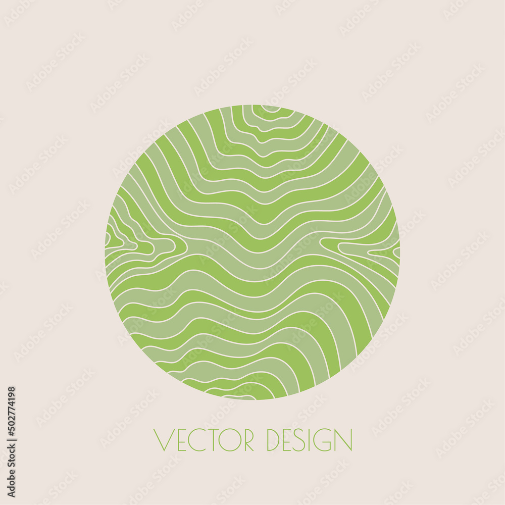 Round modern minimal logo Round modern minimal logo