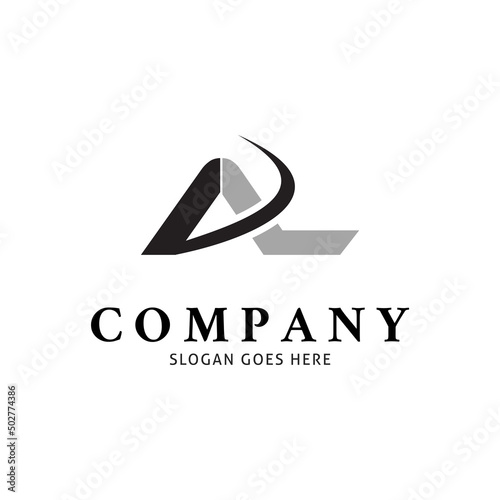 Initial Letter AL Icon Vector Logo Template Illustration Design