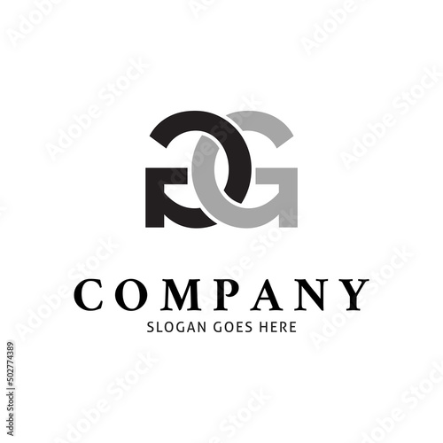 Initial Letter GG Icon Vector Logo Template Illustration Design