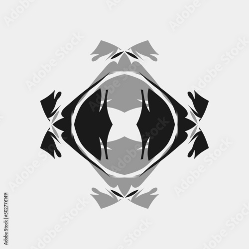 vector illustration of a simple mandala, unique, circle, flower, abstract round ceramic, bloom, beautiful, symmetrical, geometric, unique, cloth motif or others
