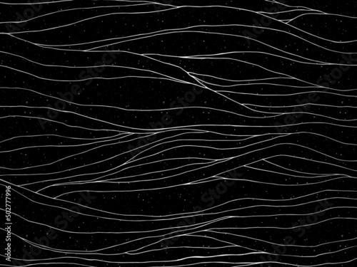 Black and white waves pattern