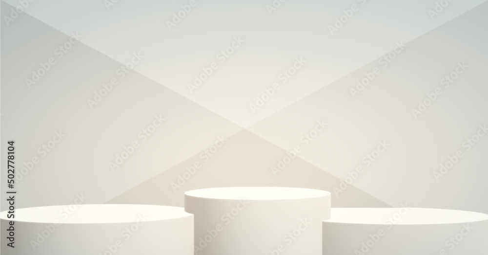 white pallet background 3d vector illustration white pallet background 3d vector illustration
