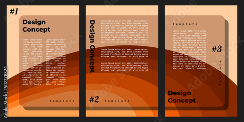abstract layer background template set for banner, flyer, brochure, copy space, or poster