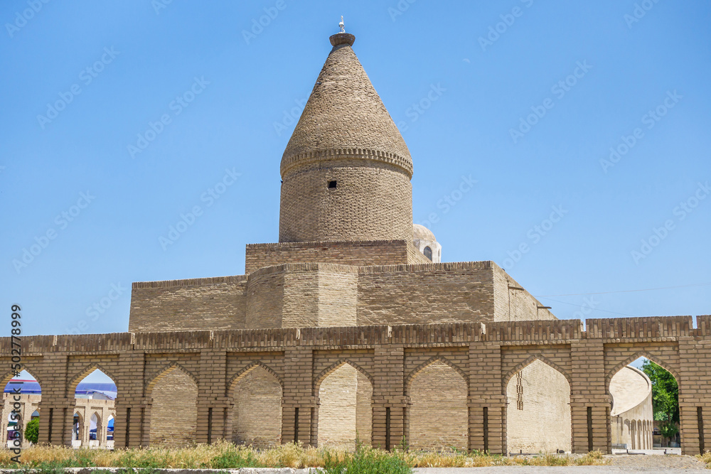 Fototapeta premium Building of the Chashma Ayub mausoleum in Bukhara, Uzbekistan. Founded in the 12th century