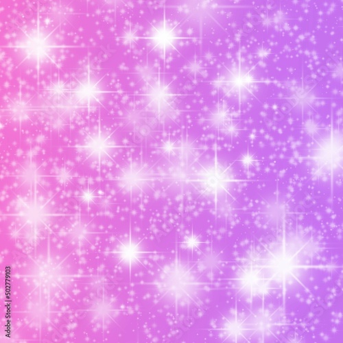 Sparkling stars with colorful backgrounds are used as background decorations.
