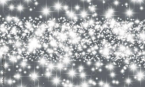 Sparkling stars with colorful backgrounds are used as background decorations.