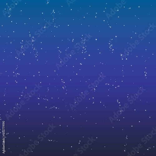 Sparkling stars with colorful backgrounds are used as background decorations.