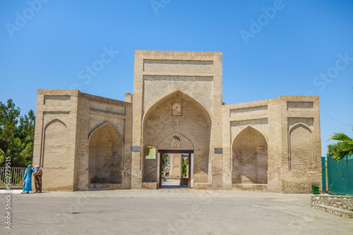 Entrance to the memorial complex Chor-Bakr, Bukhara, Uzbekistan. This necropolis, sacred to Muslims, arose in the 16th century. Named after four sheikhs named Abu Bakr. Now it is a UNESCO site photo