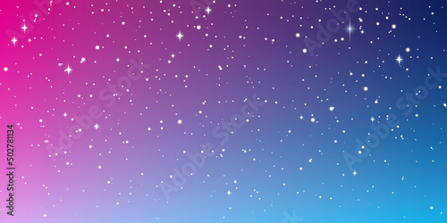 pink starry sky banner