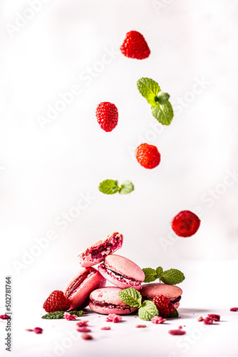 Obraz na plátně Macarons framboise