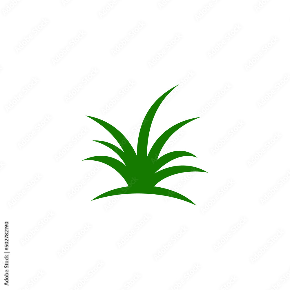 green grass plant isolated vector stock illustration green grass plant isolated vector stock illustration