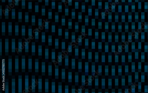 Abstract black background of waves from blue rectangles tones. Point gradient sea texture. Wave backdrop from blue pixels for presentation  magazines  fliers  annual reports  posters and business