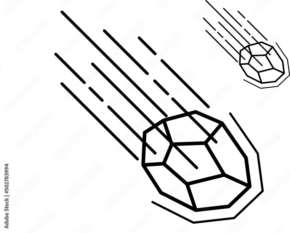 Comet icon. Element of space for mobile concept and web apps illustration